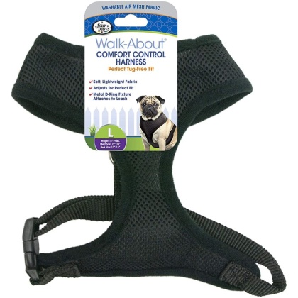 Four Paws Comfort Control Harness - Black