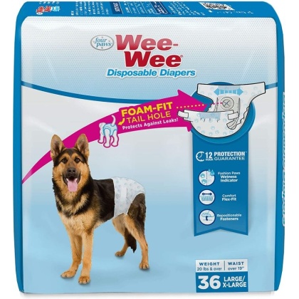 Four Paws Wee Wee Disposable Diapers Large