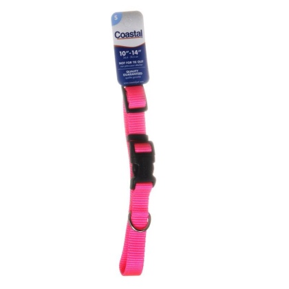 Tuff Collar Nylon Adjustable Collar - Neon Pink