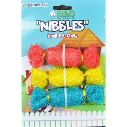 AE Cage Company Nibbles Candy Loofah Chew Toys