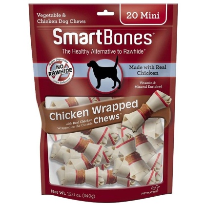 SmartBones Vegetable and Chicken Wrapped Rawhide Free Dog Bone