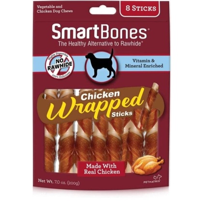 SmartBones Chicken Wrapped Sticks Rawhide Free Dog Chew