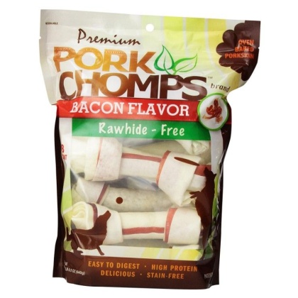 Pork Chomps Premium Pork Knotz - Bacon Flavor