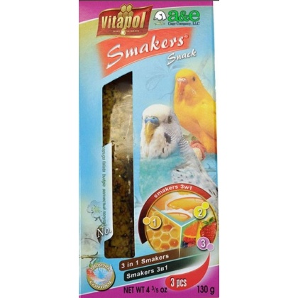 A&E Cage Company Smakers Parakeet Variety Treat Sticks