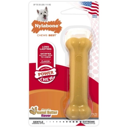 Nylabone Dura Chew Dog Bone - Peanut Butter Flavor