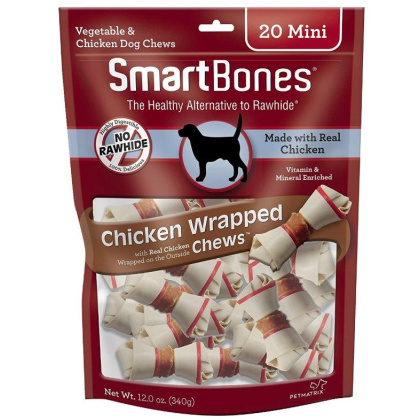 SmartBones Vegetable and Chicken Wrapped Rawhide Free Dog Bone